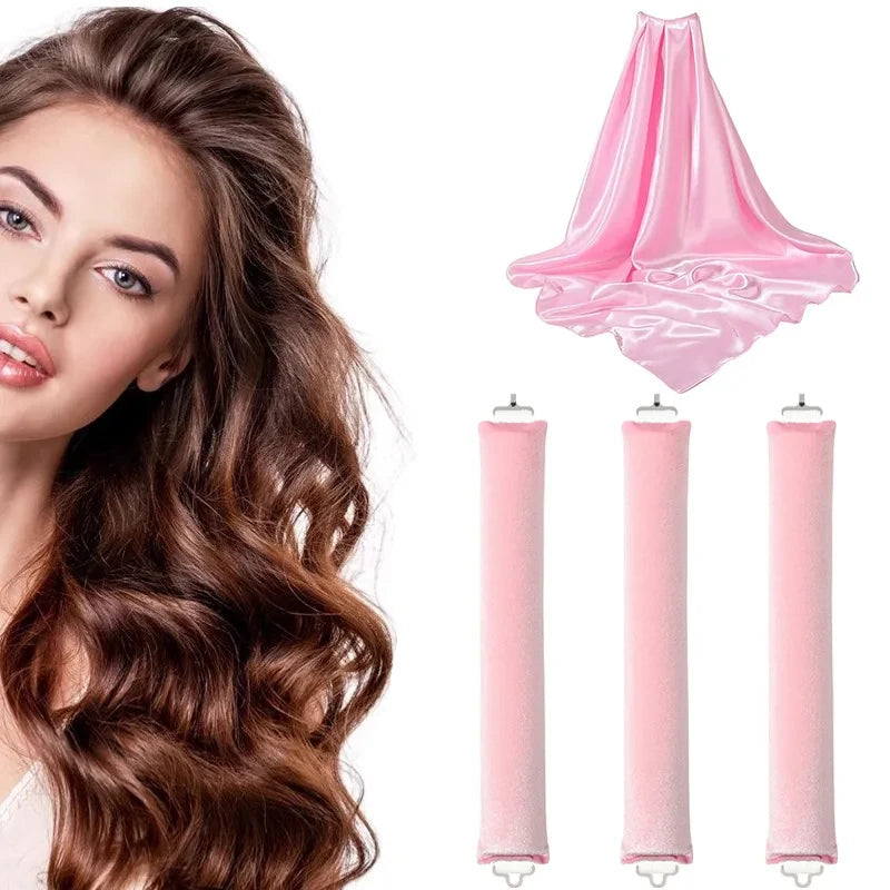 Sleep-Friendly Heatless Hair Curler