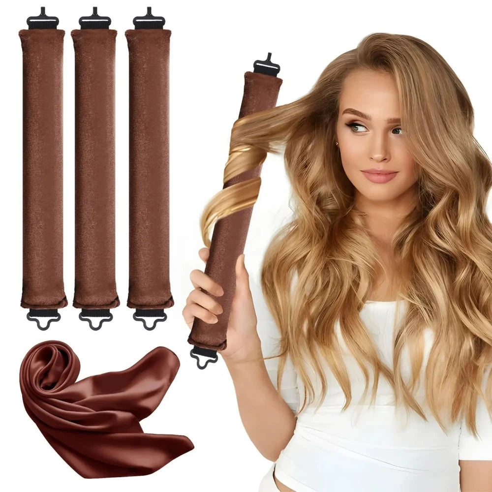 Sleep-Friendly Heatless Hair Curler