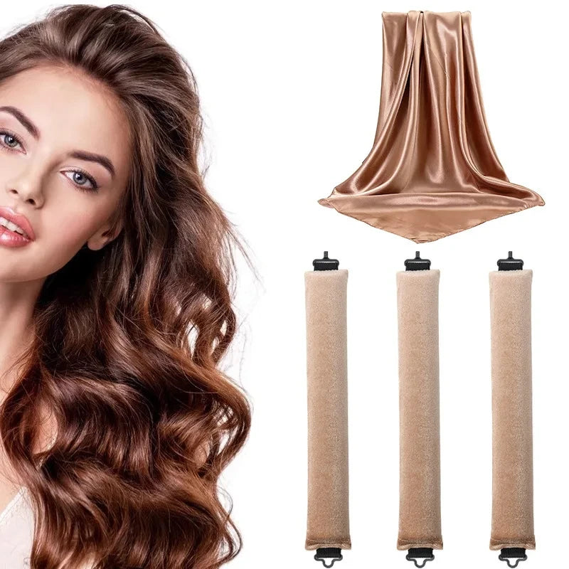 Sleep-Friendly Heatless Hair Curler