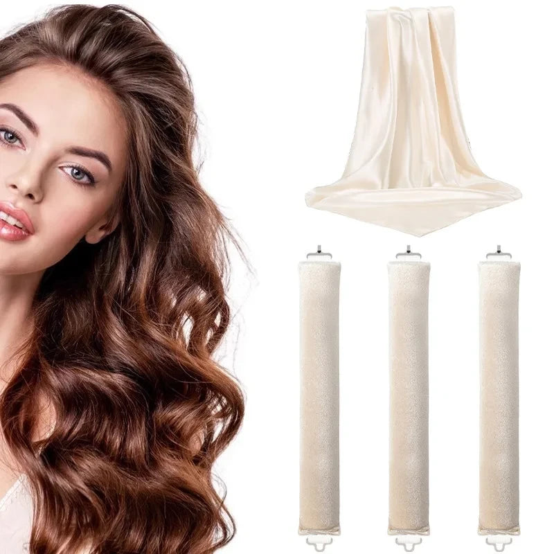 Sleep-Friendly Heatless Hair Curler