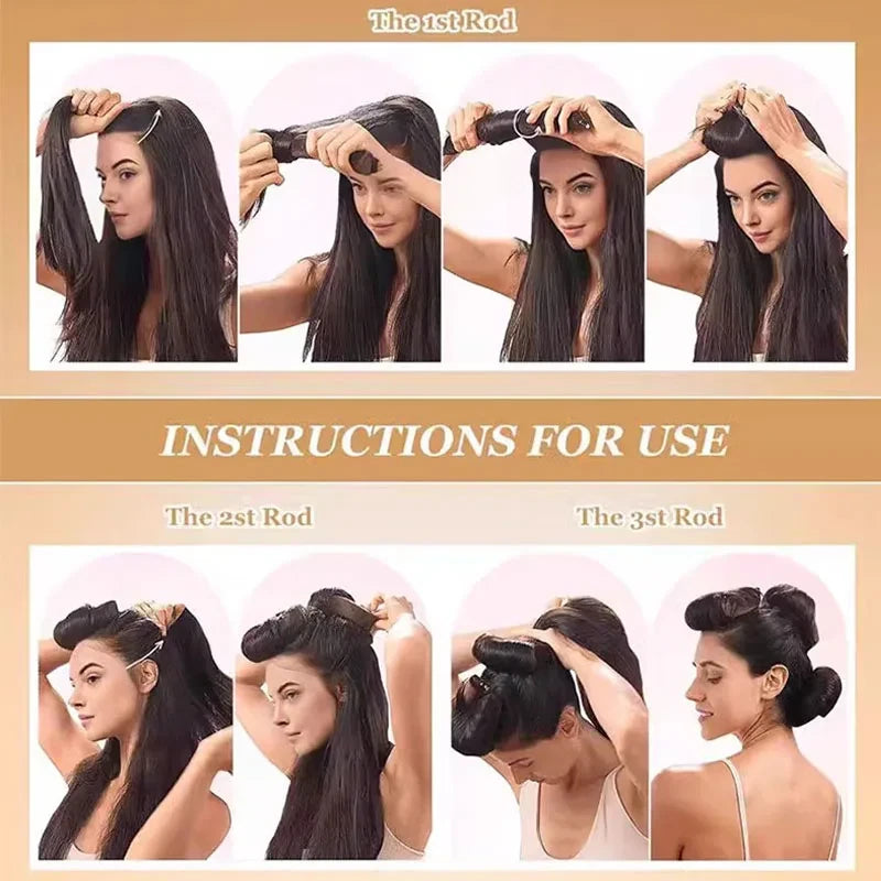 Sleep-Friendly Heatless Hair Curler