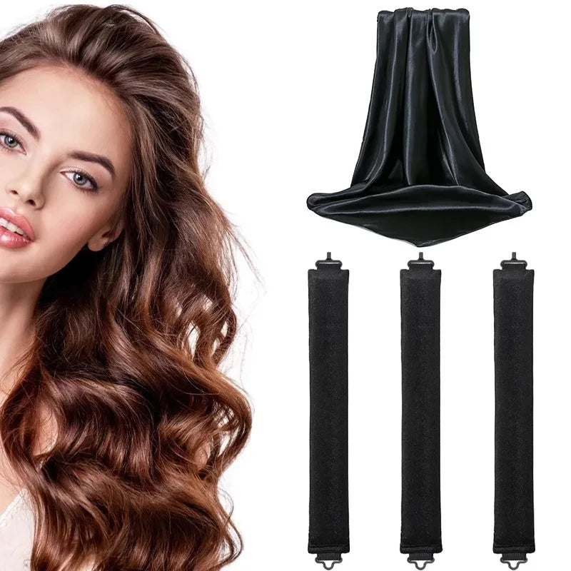 Sleep-Friendly Heatless Hair Curler
